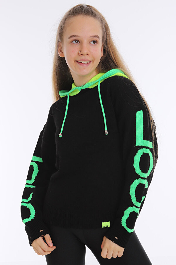 Cansın Mini Kız Çocuk Örme Triko Sweatshirt 10-15 Yaş 14049