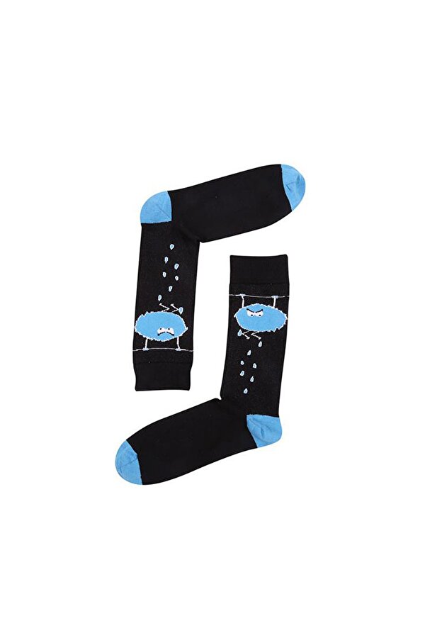 Socks Unisex Çorap 15KDCR141E SİYAH-MAVİ GU7241