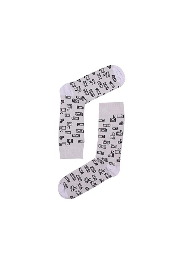 Socks Unisex Çorap 15KDCR129E SİYAH-BEYAZ GU7461