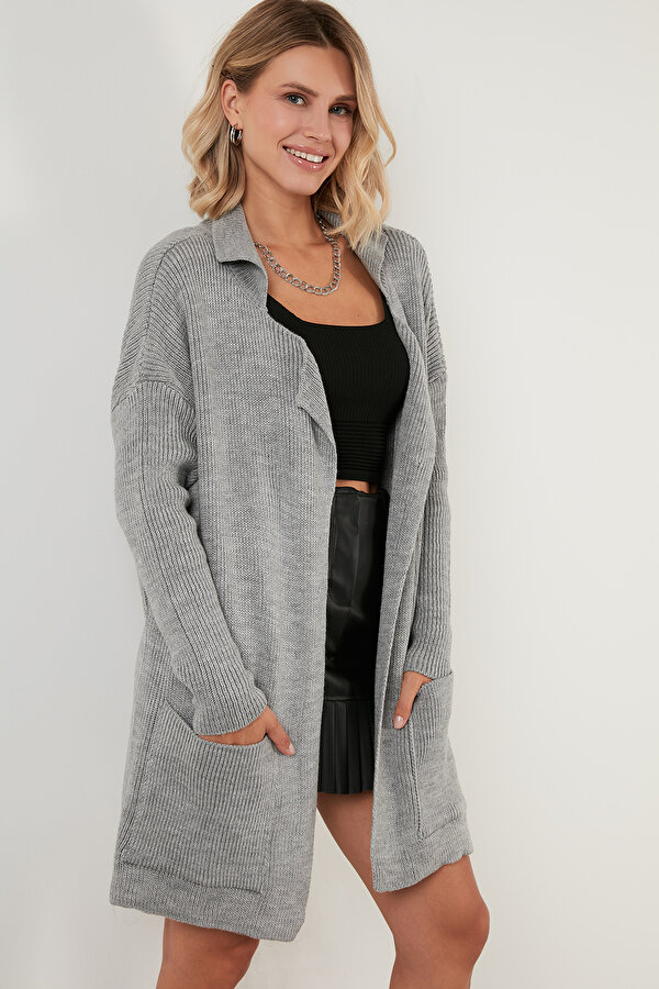 Lela Bayan Hırka 4616111 GRİ GR4526