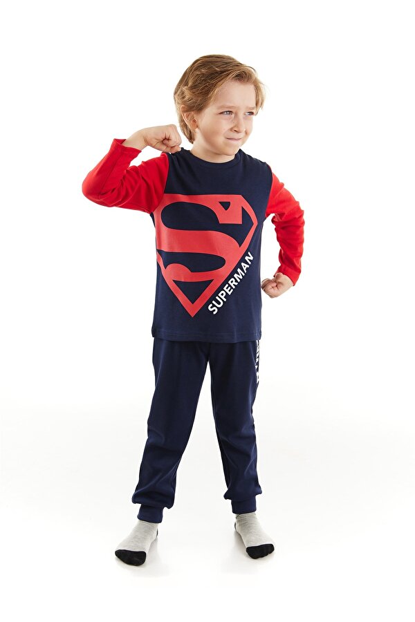 SUPERMAN Lisanslı Erkek Çocuk Pijama Takımı 20564