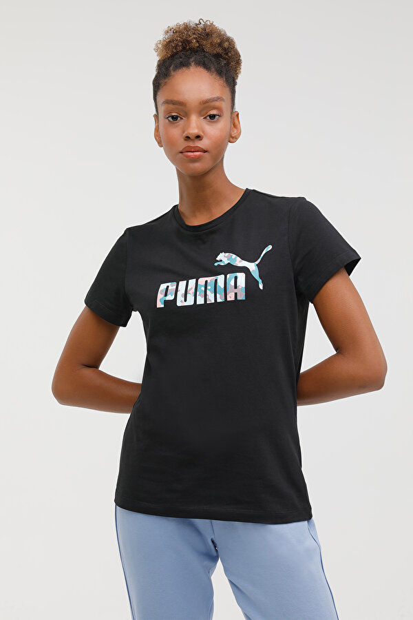 Puma BPPO-000168 BLANK BASE - Siyah Kadın Kısa Kol T-Shirt