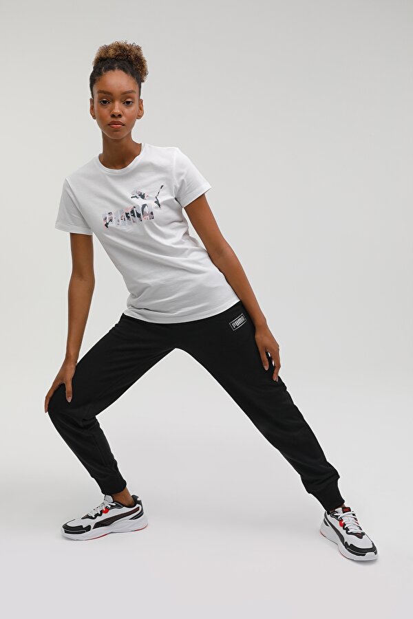 Puma BPPO-000168 BLANK BASE - Beyaz Kadın Kısa Kol T-Shirt