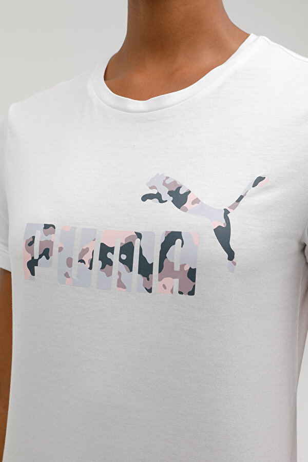 Puma BPPO-000168 BLANK BASE - Beyaz Kadın Kısa Kol T-Shirt
