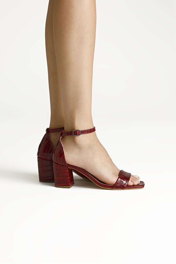 Butigo KURAS 2FX Kırmızı Kadın Topuklu Sandalet