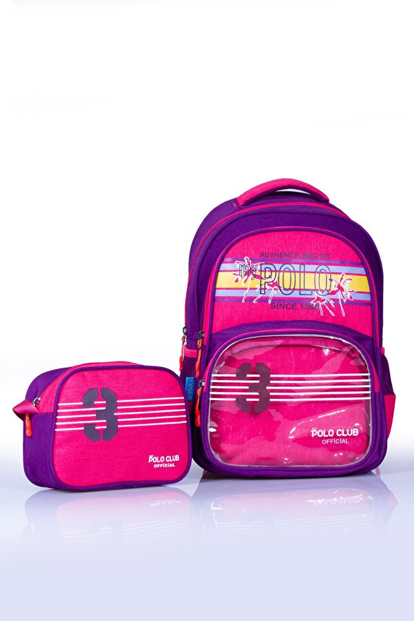 byHAKAN My-05 Kız Çocuk çantası  ilkokul sırt çantası  Beslenme çantalı MOR