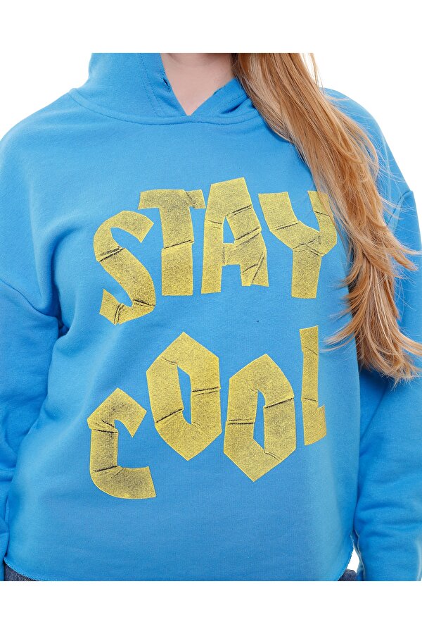Ma Sorte Stay Cool Baskılı Kapüşonlu Sweatshirt OB7831