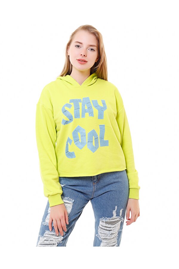 Ma Sorte Stay Cool Baskılı Kapüşonlu Sweatshirt