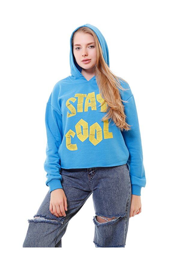 Ma Sorte Stay Cool Baskılı Kapüşonlu Sweatshirt
