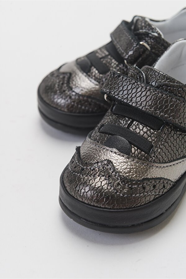 Minipicco Kız Cocuk Siyah Hakiki Deri İlk Adım Günlük Ayakkabı