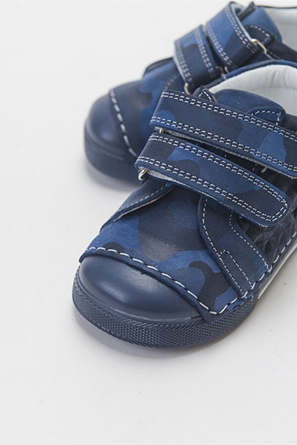 Minipicco Erkek Cocuk Lacivert Hakiki Deri İlk Adım Günlük Ayakkabı