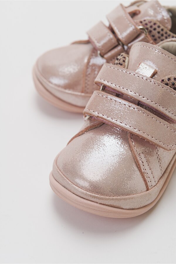 Minipicco Kız Cocuk Pudra Hakiki Deri Günlük Çocuk Ayakkabı