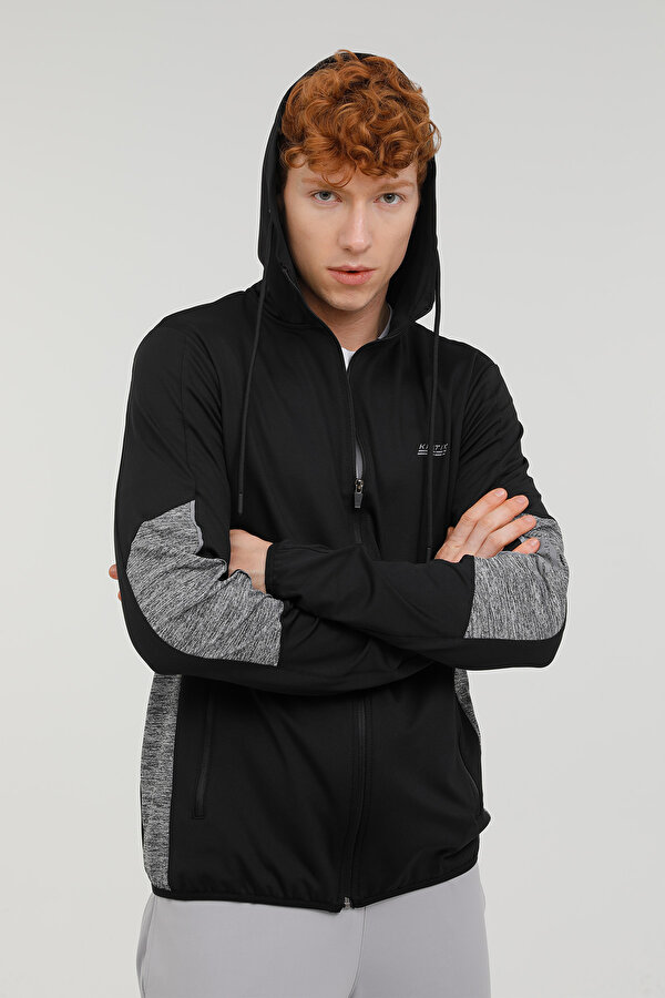 Kinetix M-Calder 2 Tek Ust 2Pr Черный Мужчина Толстовка На Молнии