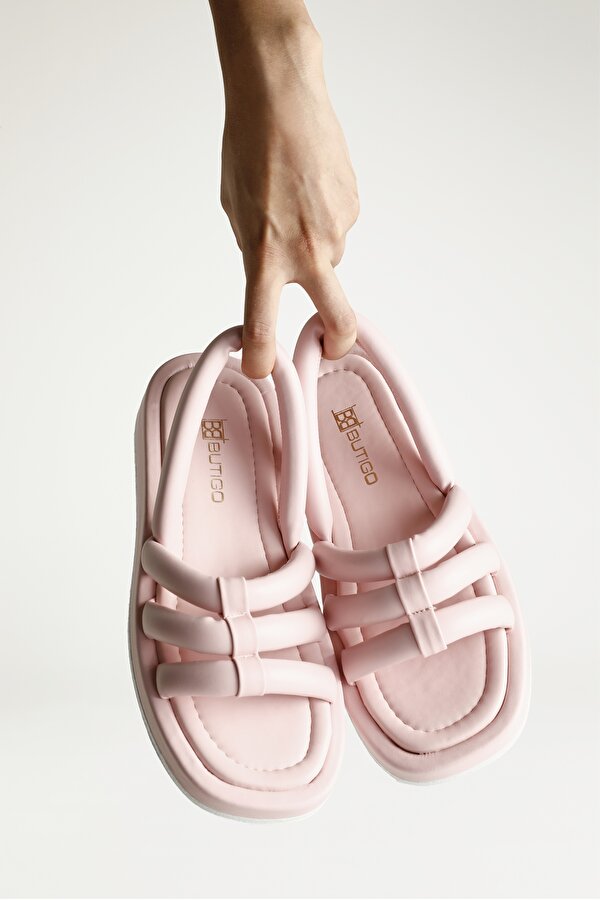 Butigo UYER 2FX Pembe Kadın Düz Sandalet