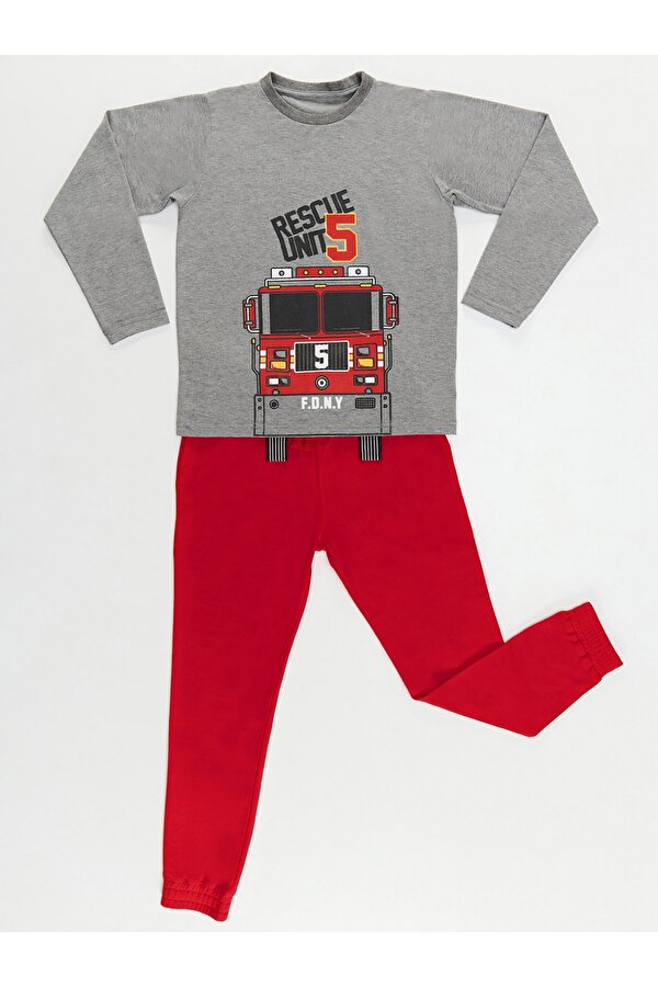 Denokids Rescue Unit Erkek Çocuk T-shirt Pantolon Takım