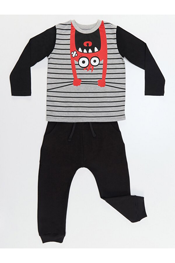 Denokids Sarkan Canavar Erkek Çocuk T-shirt Pantolon Takım Denokids Sarkan Canavar Erkek Çocuk T-shirt Pantolon Takım