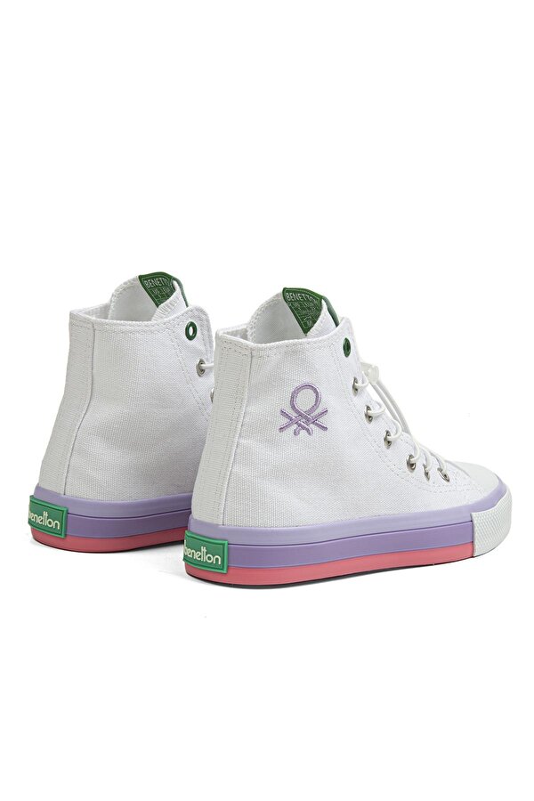 Benetton ® | BN-30193 - 3394 Beyaz Lila - Çocuk Spor Ayakkabı IV7382