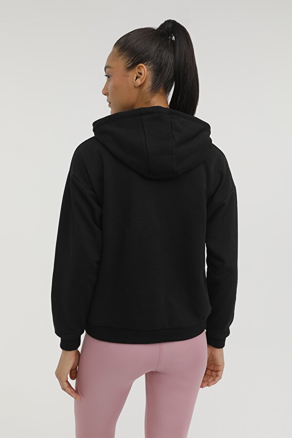 Lotto W-SLG29 ANITA LOGO HOODIE Siyah Kadın Sweatshirt