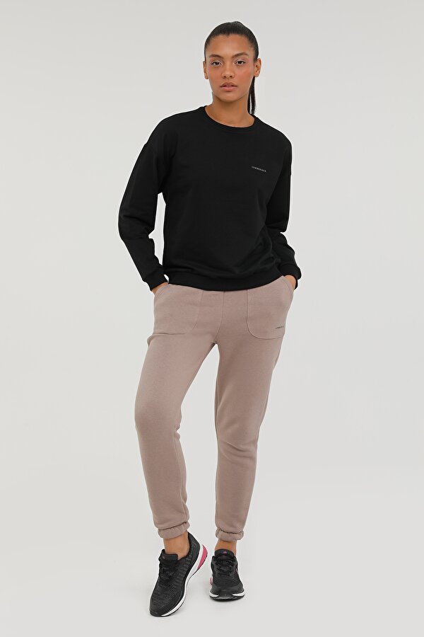 Lumberjack W-SN79 BASIC C NECK SWEAT BLACK Woman 060