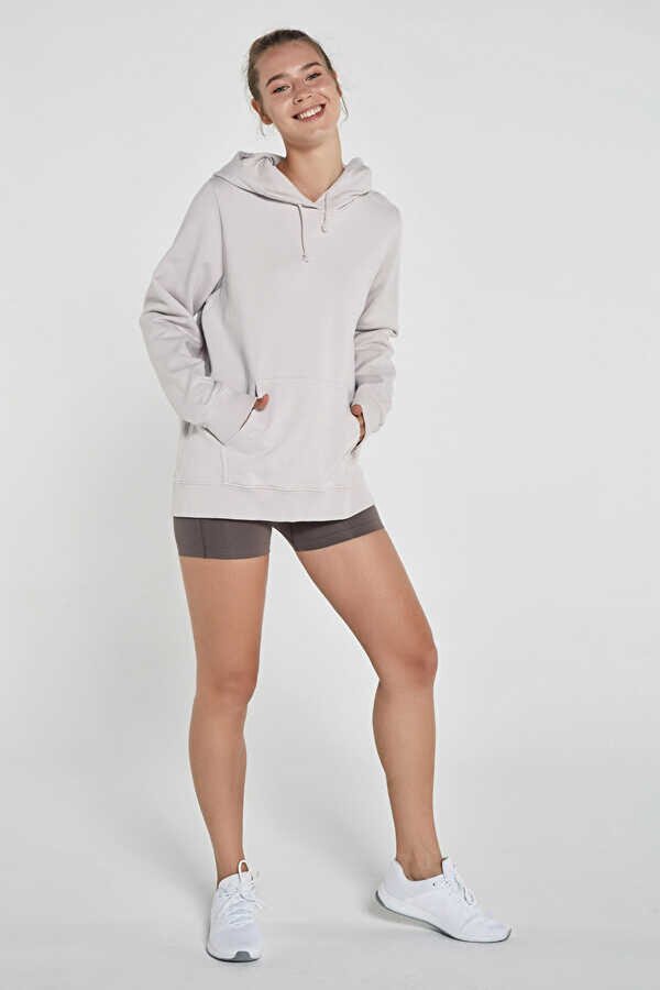 Jerf Lydney Kadın Kapüşonlu Sweatshirt Bej RF7107