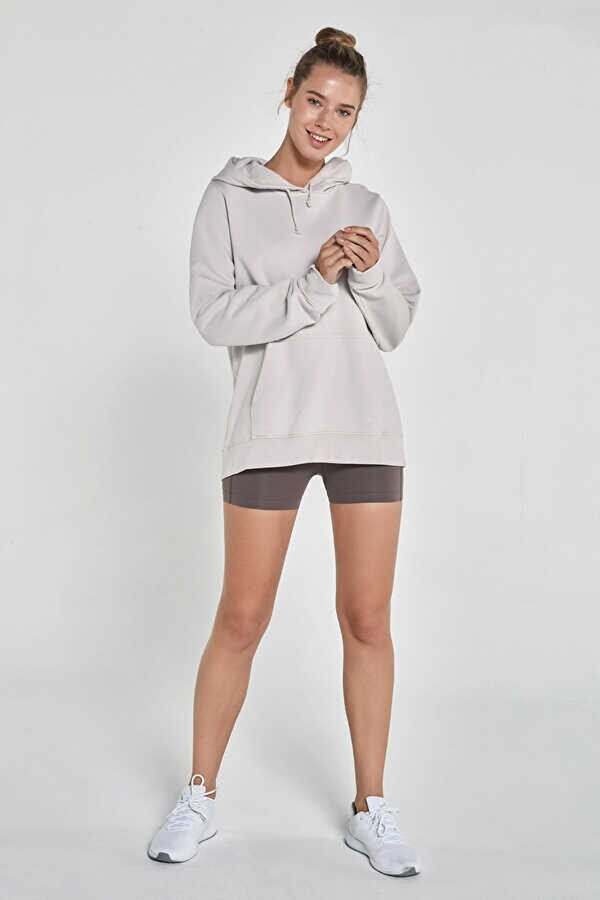 Jerf Lydney Kadın Kapüşonlu Sweatshirt Bej RF7107