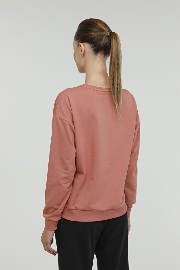 Kinetix W-SN82 BASIC C NECK SWEAT DUSTY ROSE Woman 060
