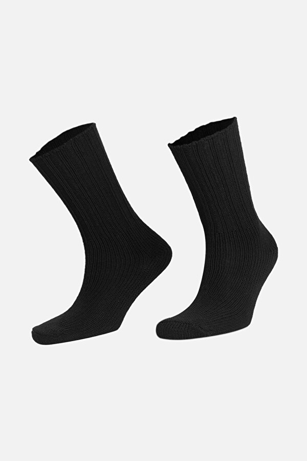 Socksmax Kadın Pamuklu Kışlık Antrasit Soket Çorap - 6001R