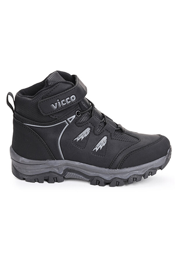 VICCO 869.20K.251 Arbor Cırtlı Kız/Erkek Çocuk Bot Ayakkabı Siyah