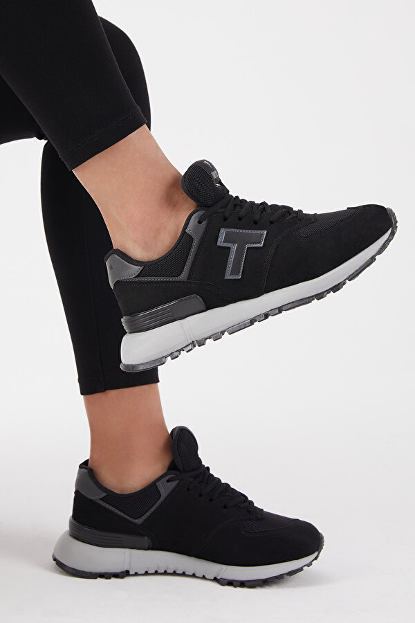Tonny Black Unisex Siyah Kaymaz Eva Taban Süet Sneaker Tonny Black Unisex Siyah Kaymaz Eva Taban Süet Sneaker