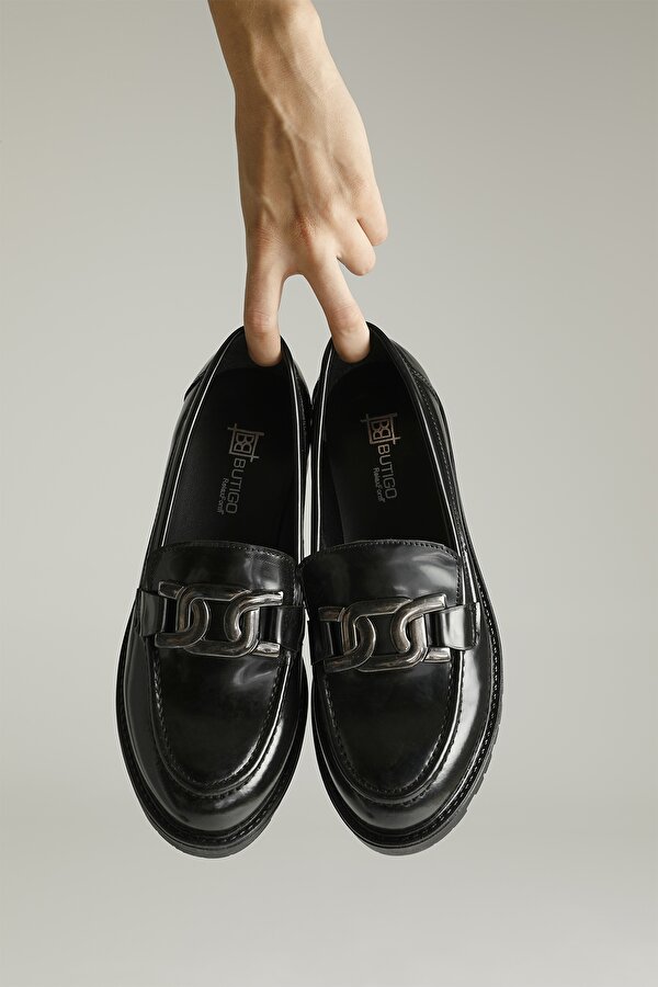 Butigo 22K-004 2PR Siyah Kadın Loafer