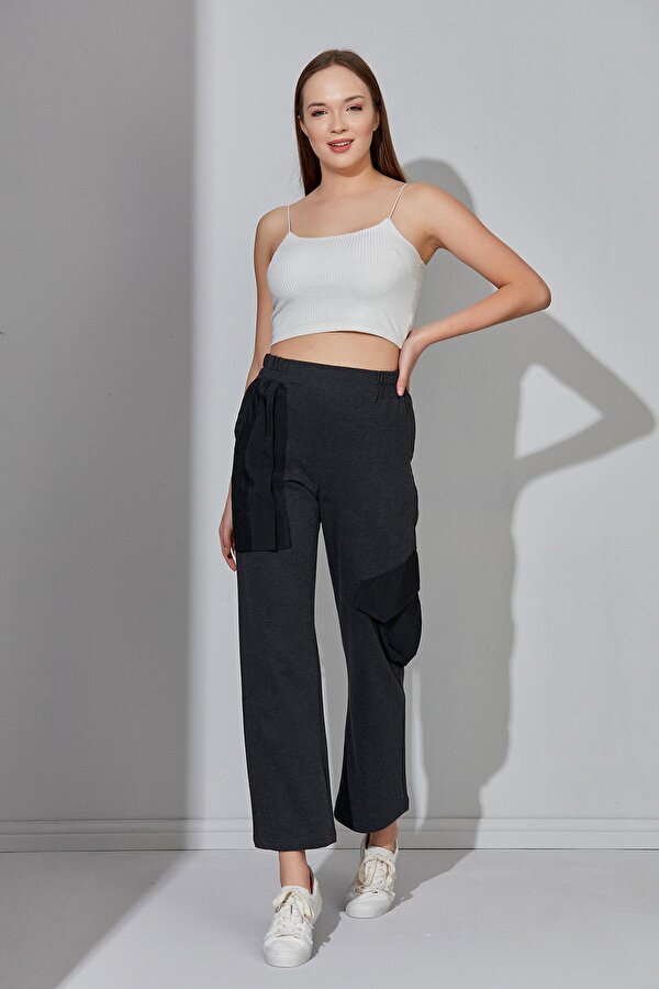 Alexander Gardi ALEXANDERGARDI YÜKSEK BEL BORU PAÇA CEPLİ EŞOFMAN ALTI (B22-12301)