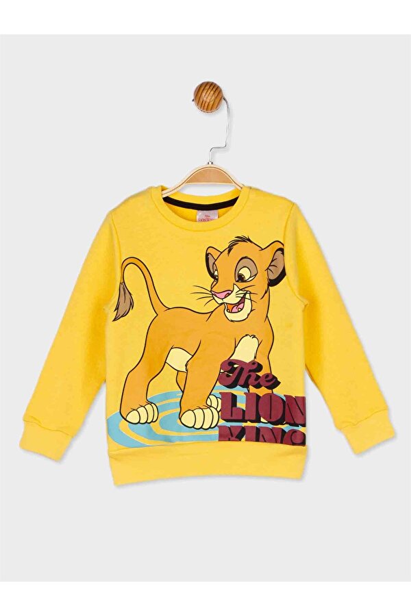 Disney Aslan Kral Lisanslı Erkek Çocuk Basklılı Sweatshirt 21018