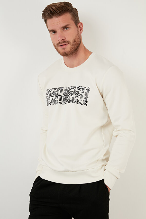 Buratti Erkek Sweat 5905327 EKRU