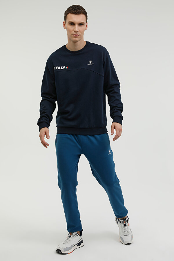 Lumberjack M-Sd1161 Renato Sweatshir Dark Blue Man Sweatshirt