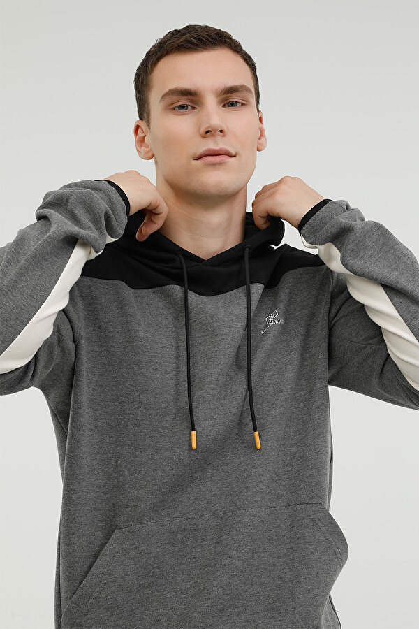 Lumberjack M-CG505 DENVER HOODIE 2PR ANTHRACITE Man 449