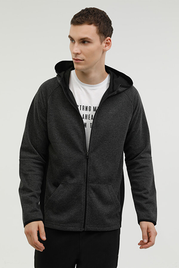 Kinetix M-ALFIE FULL ZIP HOODIE 2 ANTHRACITE Man 124