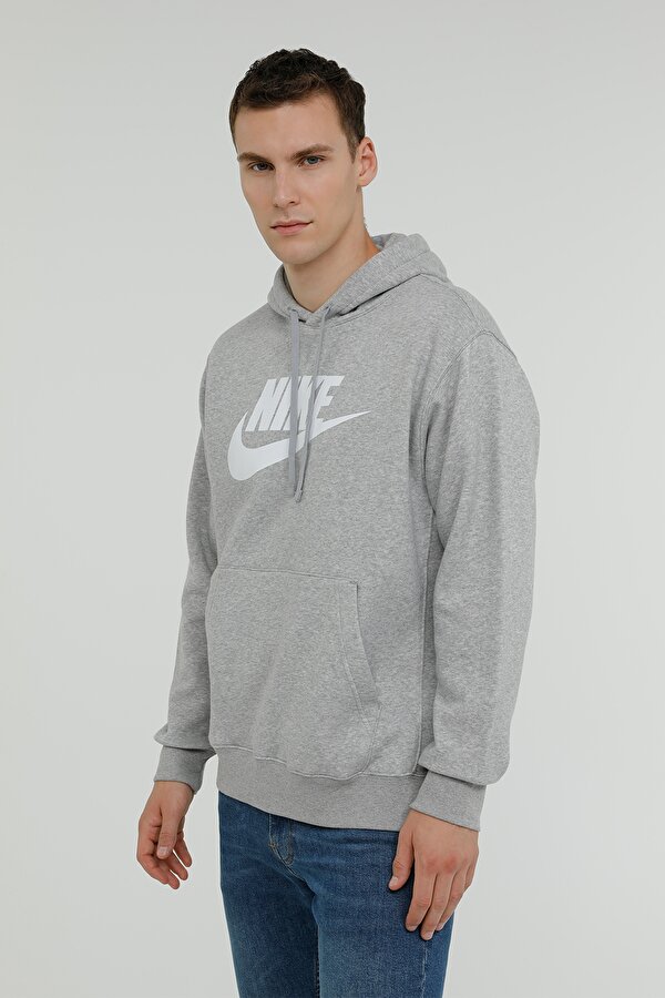 Nike M NSW CLUB HOODIE PO BB G Siyah Erkek Sweatshirt