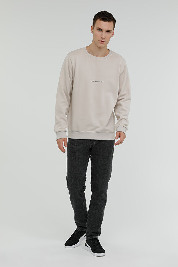 Superfly MEN SWEAT Gri Erkek Sweatshirt