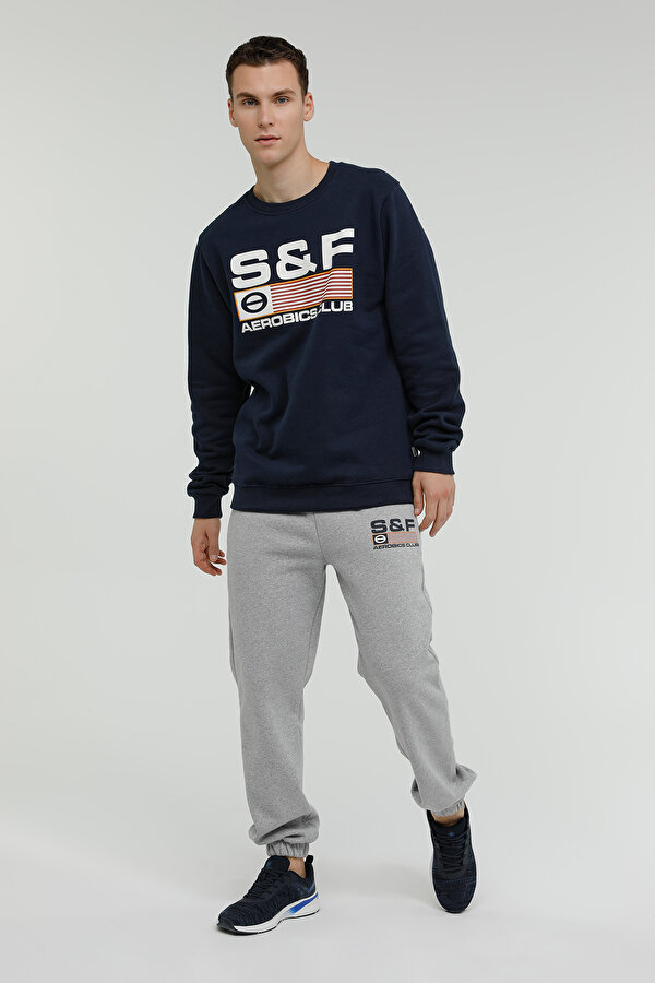 MEN SWEAT Lacivert Erkek Sweatshirt
