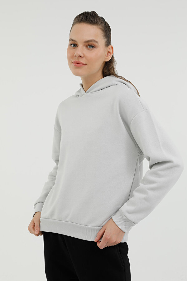 Kinetix W-SDK240 RACHEL BACK PRIN GRI Kadın Sweatshirt