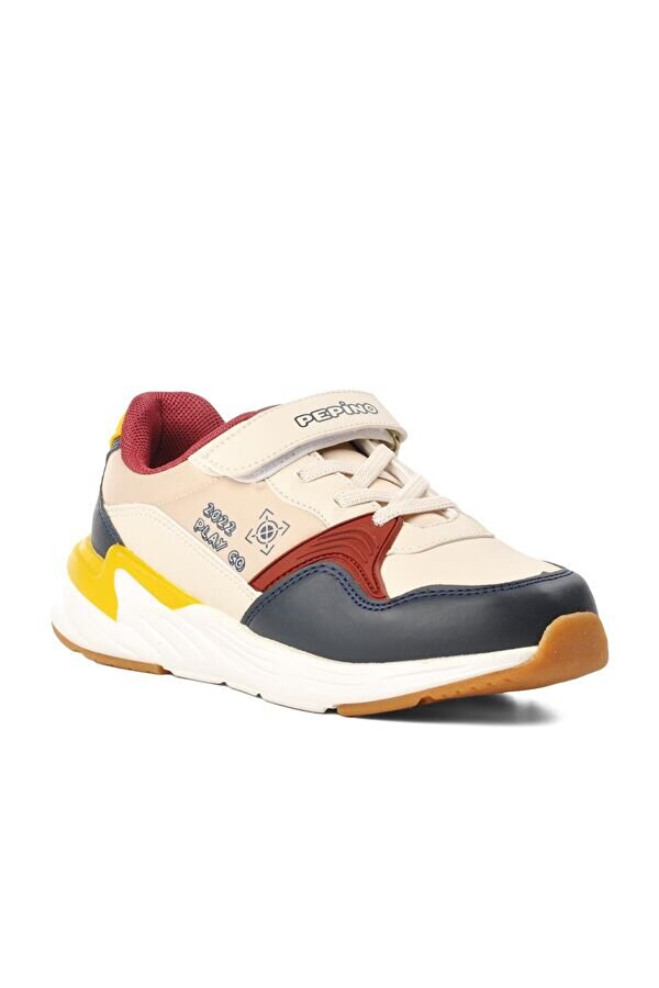 Pepino Krem Lacivert Cırtlı Kız Çocuk Sneaker PP6882