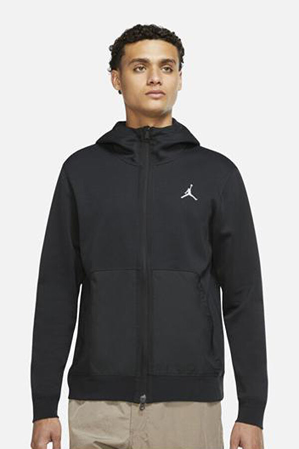 Nike M J DF SPRT STMT FLC FZ Siyah Erkek Sweatshirt