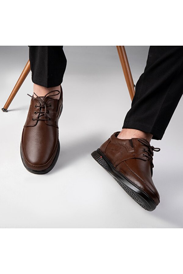 Ducavelli String Hakiki Deri Comfort Ortopedik Erkek Günlük Ayakkabı, Baba Ayakkabısı, Ortopedik Ayakkabı