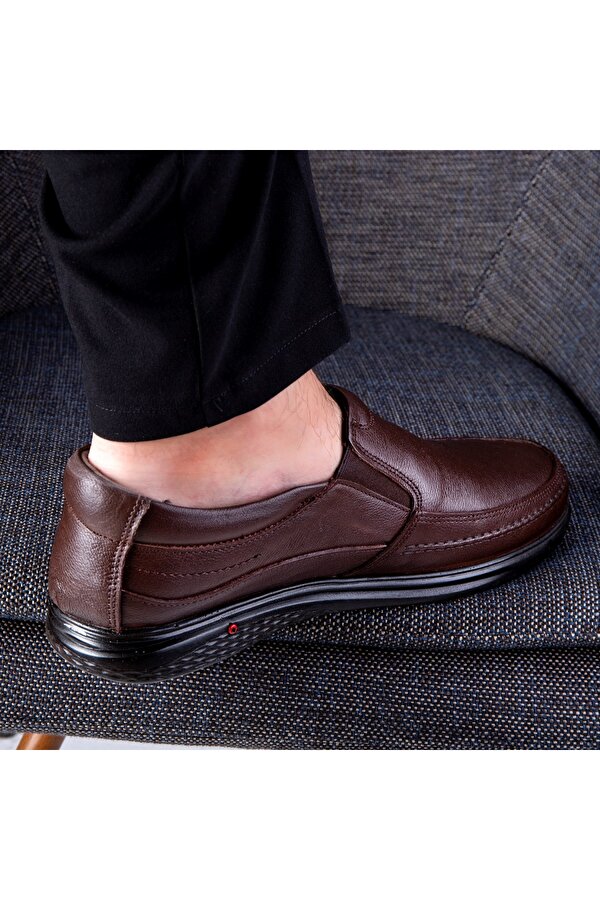 Ducavelli Cushy Hakiki Deri Comfort Ortopedik Erkek Günlük Ayakkabı, Baba Ayakkabısı, Ortopedik Ayakkabı