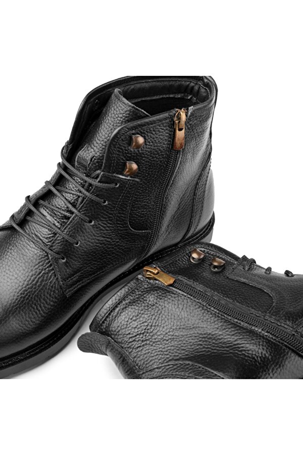 Ducavelli Rico Hakiki Deri Bağcıklı Kauçuk Taban Erkek Bot, Erkek Günlük Bot