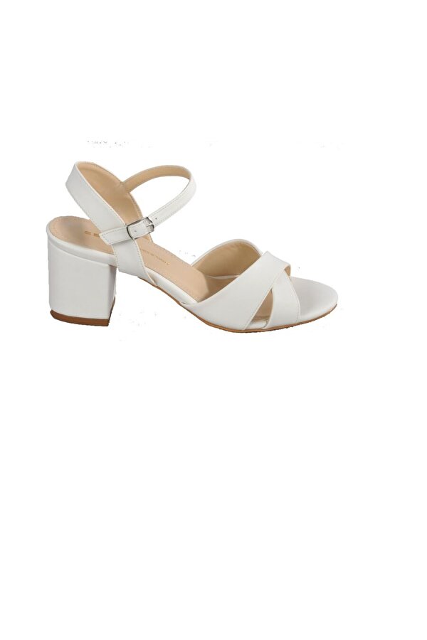 ESSTİİ Esstii Beyaz Kadın Sandalet Topuklu Ayakkabı IV7552