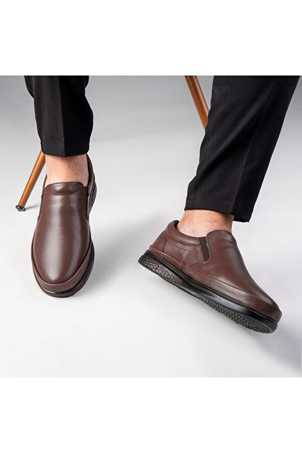 Ducavelli Murih Hakiki Deri Comfort Ortopedik Erkek Günlük Ayakkabı, Baba Ayakkabısı, Ortopedik Ayakkabı