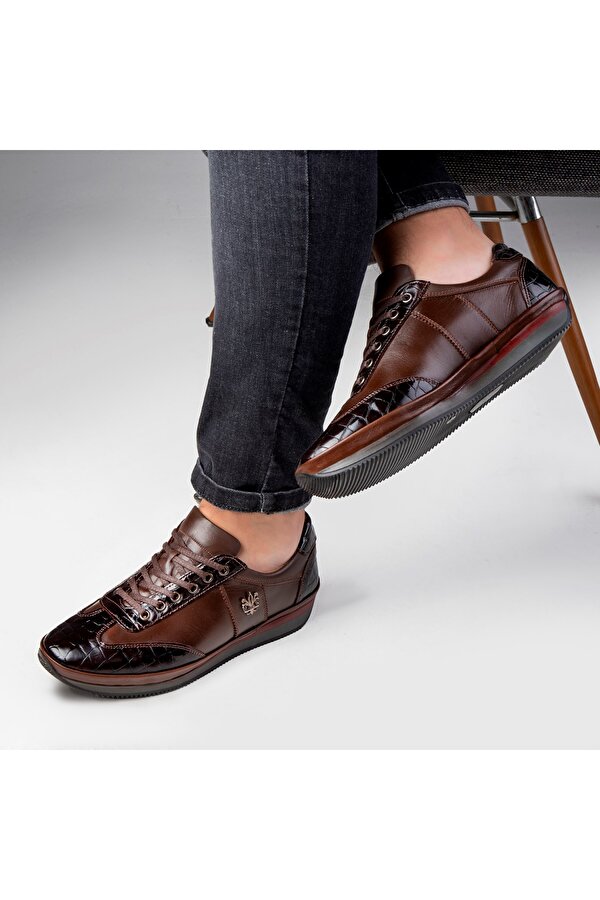 Ducavelli Blink Hakiki Deri Erkek Günlük Ayakkabı, İçi Kürklü Ayakkabı, Kışlık Kürklü Ayakkabı