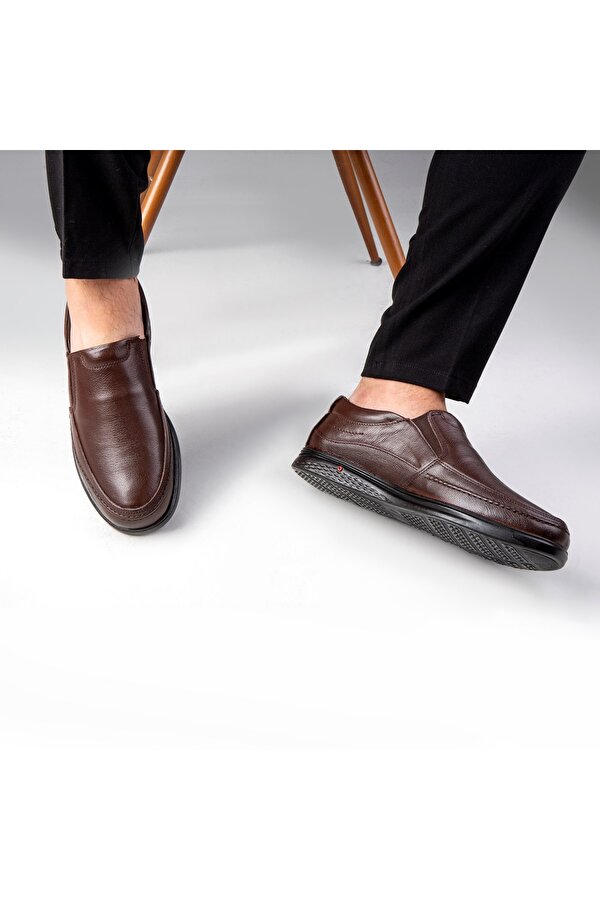 Ducavelli Cushy Hakiki Deri Comfort Ortopedik Erkek Günlük Ayakkabı, Baba Ayakkabısı, Ortopedik Ayakkabı
