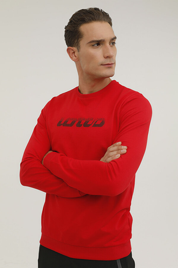 Lotto M-MANCIO SWEATSHIRT 2PR Kırmızı Erkek Sweatshirt